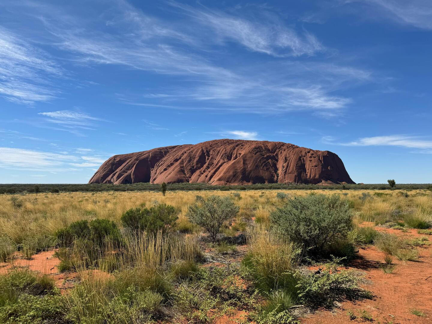Visitors at Uluru base walk
